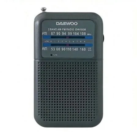 Radio Portátil Daewoo DW1008/ Gris - PixelPlaza