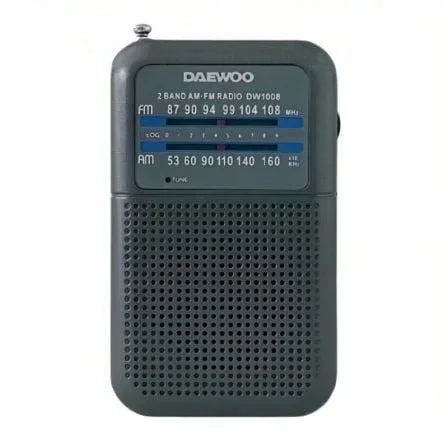 Radio Portátil Daewoo DW1008/ Gris - PixelPlaza