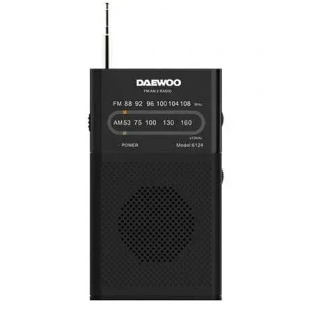 Radio Portátil Daewoo DW1027/ Negra - PixelPlaza