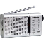 Radio Portátil Daewoo DW1037/ a Pilas/ Plateada - PixelPlaza