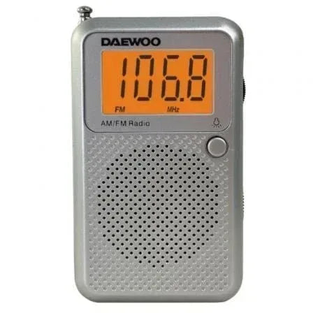 Radio Portátil Daewoo DW1115/ Gris - PixelPlaza