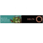 Cápsula Delta Menta y Chocolate para cafeteras Delta/ Caja de 10 - PixelPlaza
