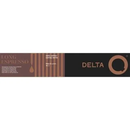 Cápsula Delta Delta Q-Long Espresso para cafeteras Delta/ Caja de 10 - PixelPlaza