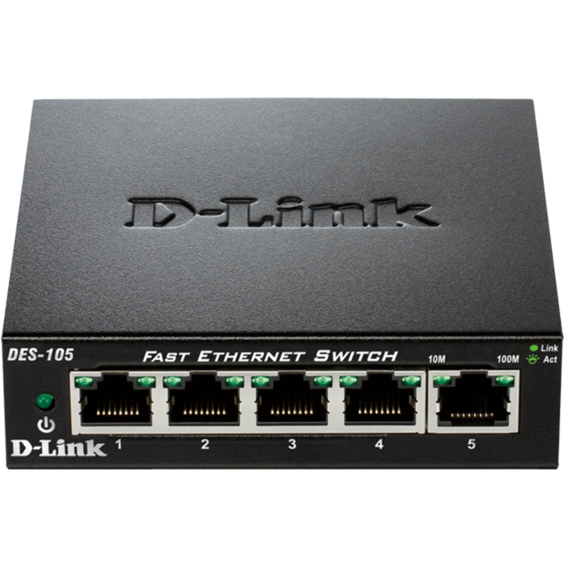 Switch 5 puertos 10 - 100 fast ethernet d - link