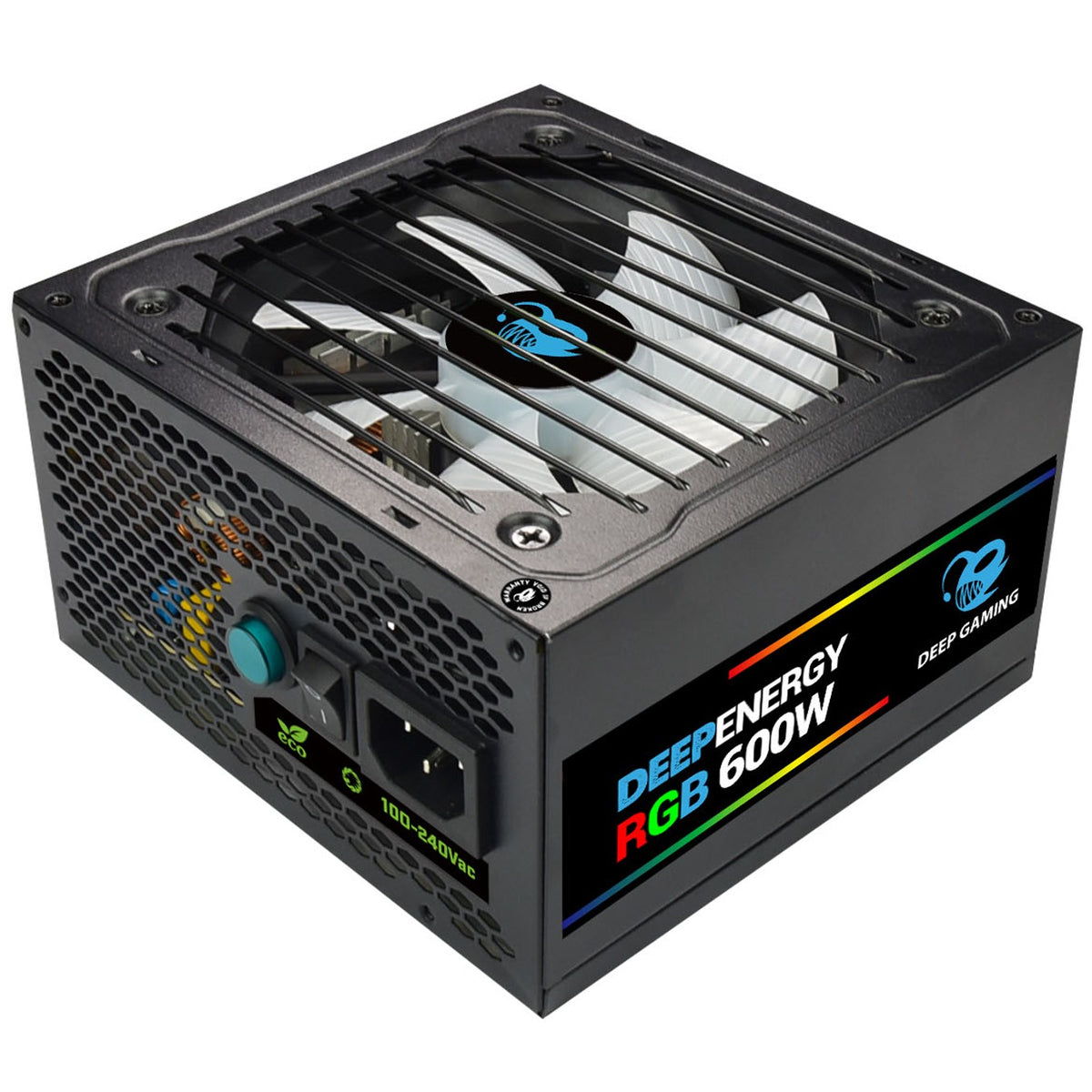 Fuente de alimentacion Coolbox deep energy rgb600 - 600w 80+ bronze gaming RGB