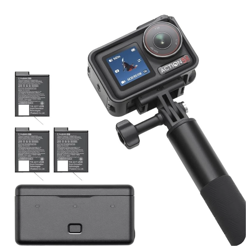 DJI Osmo Action 5 Pro Adventure Combo 4K 30fps Cámara deportiva + Pack de Accesorios