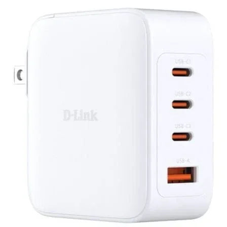 Cargador de Pared GaN D-Link DCF-141/E/ 3xUSB Tipo-C/ 1xUSB/ 140W - PixelPlaza
