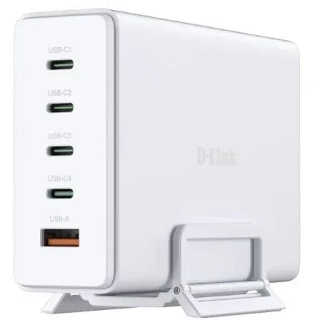 Cargador Sobremesa GaN D-Link DCF-241/E/ 4xUSB Tipo-C/ 1xUSB/ 240W - PixelPlaza