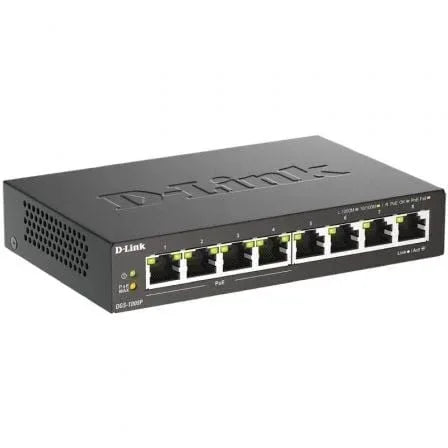 Switch D-Link DGS-1008P 8 Puertos/ RJ-45 Gigabit 10/100/1000/ PoE - PixelPlaza