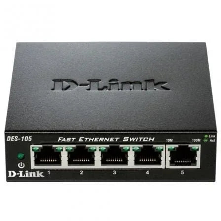 Switch D-Link DES-105 5 Puertos/ RJ-45 10/100 - PixelPlaza