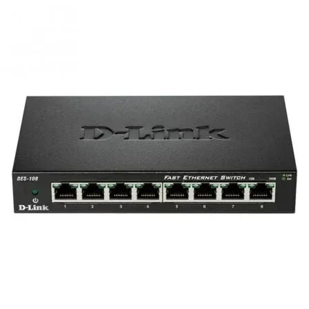 Switch D-Link DES-108 8 Puertos/ RJ-45 10/100 - PixelPlaza