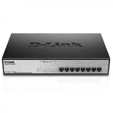 Switch D-Link DGS-1008MP 8 Puertos/ RJ-45 10/100/1000 POE - PixelPlaza