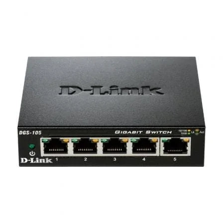 Switch D-Link DGS-105 5 Puertos/ RJ-45 10/100/1000 - PixelPlaza
