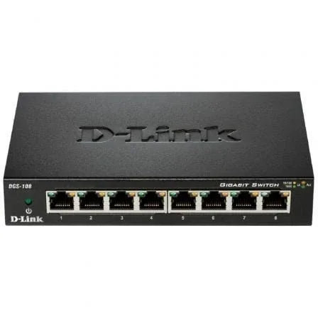 Switch D-Link DGS-108 8 Puertos/ RJ-45 10/100/1000 - PixelPlaza