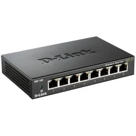 Switch D-Link DGS-108 8 Puertos/ RJ-45 10/100/1000 - PixelPlaza