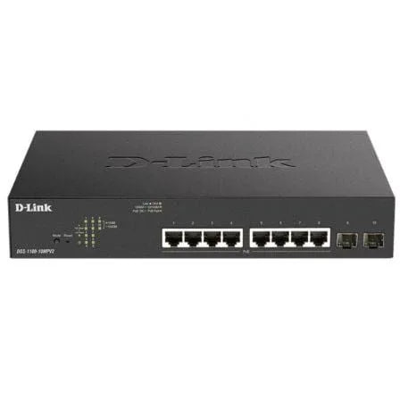 Switch D-Link DGS-1100-10MPV2 10 Puertos/ RJ-45 Gigabit 10/100/1000 PoE/ SFP - PixelPlaza