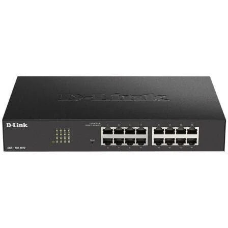 Switch Gestionable D-Link DGS-1100-16V2 16 Puertos/ RJ-45 Gigabit 10/100/1000 - PixelPlaza
