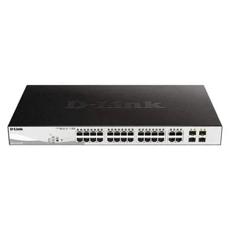 Switch D-Link DGS-1210-28P 28 Puertos RJ45/ 10/100/1000/ SFT/ PoE - PixelPlaza