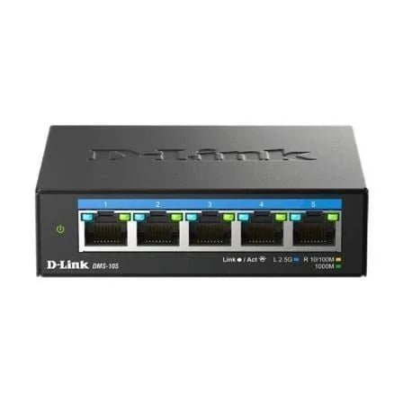 Switch D-Link DMS-105 5 Puertos/ RJ-45 10/100/1000 - PixelPlaza