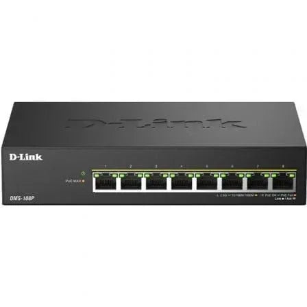 Switch D-Link DMS-108P/E 8 Puertos/ RJ-45 Gigabit 10/100/1000 PoE - PixelPlaza
