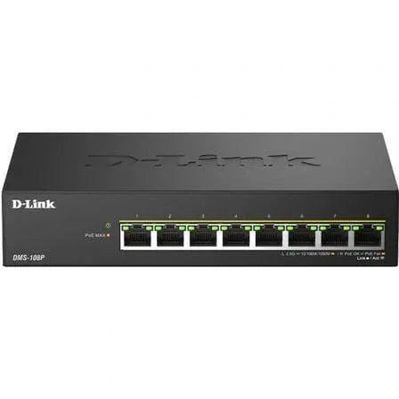 Switch D-Link DMS-108P/E 8 Puertos/ RJ-45 Gigabit 10/100/1000 PoE - PixelPlaza