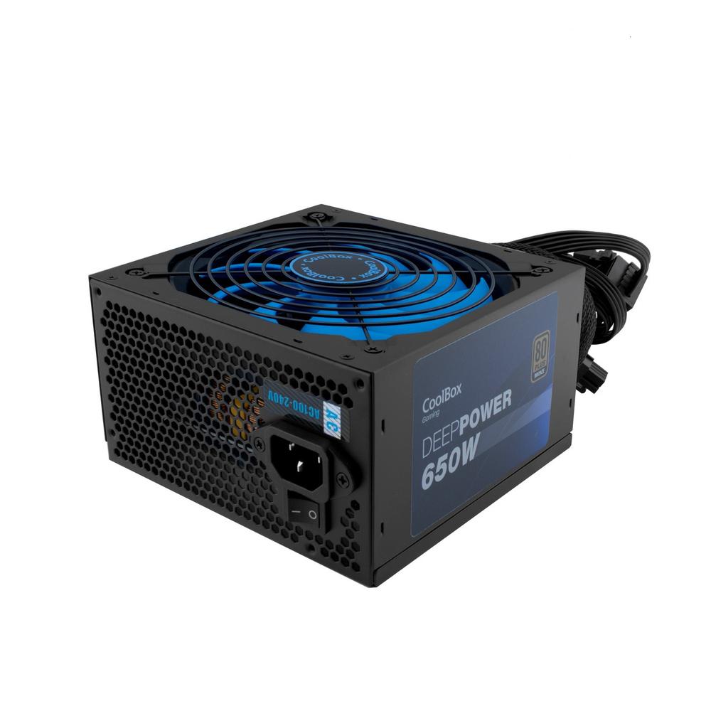 Fuente de alimentación Coolbox gaming deeppower 650w 80 plus bronze - 14 cm - full range