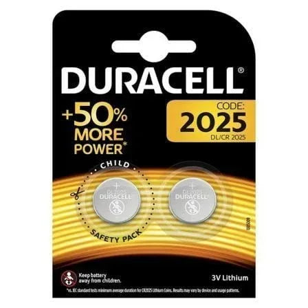 Pack de 2 Pilas de Botón Duracell DL2025B2/ 3V - PixelPlaza