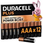 Pack de 12 Pilas AAA Duracell Plus Power Boost DPBLR3B12/ 1.5V/ Alcalinas - PixelPlaza