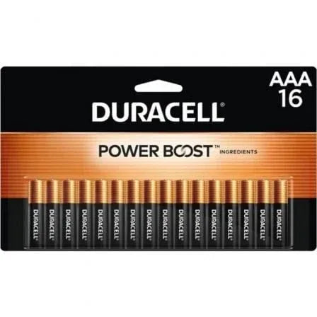 Pack de 16 Pilas AAA Duracell Plus Power Boost DPBLR3B16/ 1.5V/ Alcalinas - PixelPlaza
