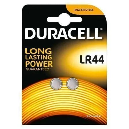 Pack de 2 Pilas de Botón Duracell LR44/ 1.5V/ Alcalinas - PixelPlaza