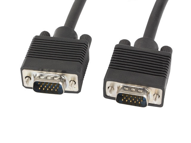 Cable vga Lanberg macho · macho ferrita Negro