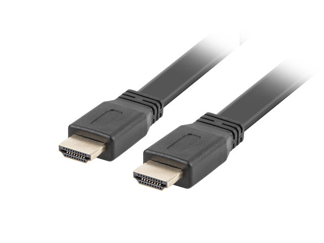 Cable HDMI Lanberg macho macho v2.0 4K plano Negro
