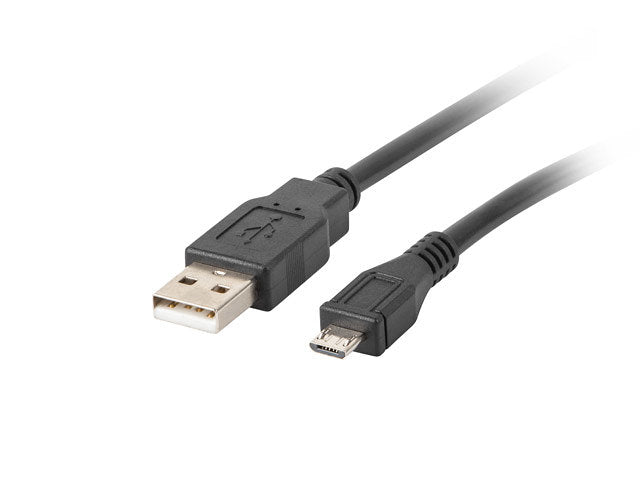 Cable USB Lanberg 2.0 macho · micro USB macho Negro #negro