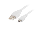 Cable USB Lanberg 2.0 macho · micro USB macho Blanco #blanco
