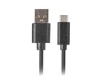Cable USB Lanberg 2.0 macho · USB tipo c macho quick charge 3.0 Negro #negro