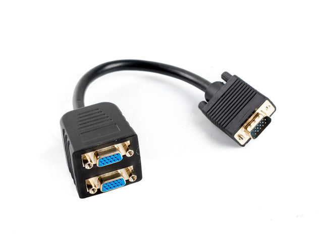 Adaptador lanberg vga vga x2 20cm