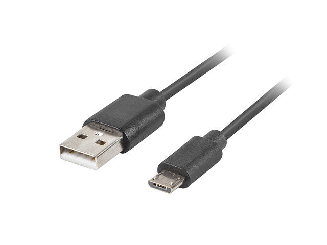 Cable USB Lanberg 2.0 macho · micro USB macho quick charge 3.0 Negro #negro