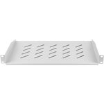 Bandeja fija Lanberg 1u 483x315 mm hasta 20 kg rack de 19 gris