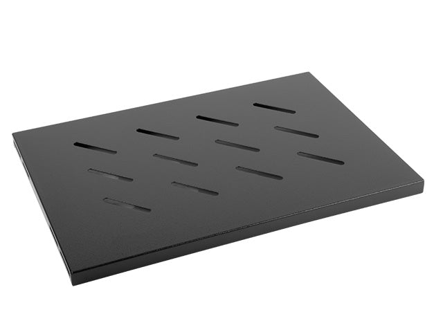 Bandeja fija Lanberg 1u 496x280 mm hasta 120 kg rack de 19 negro