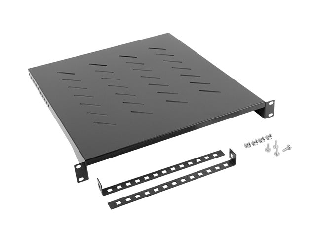 Bandeja Lanberg fija 1u 483x500 mm hasta 25 kg rack de 19 negro