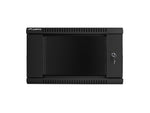 Armario rack Lanberg 6u 600x450x368 auto ensamblado 19 pulgadas hasta 60 kg negro