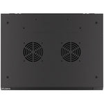 Armario Lanberg 19 pulgadas 9u 600x450x507 flat pack puerta cristal negro