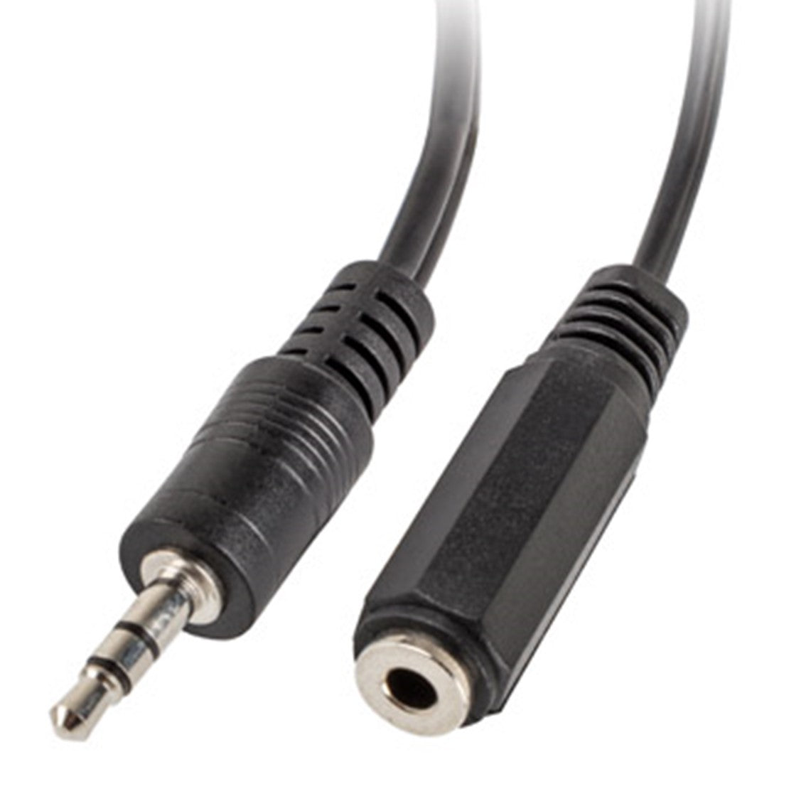 Adaptador Lanberg jack stereo macho a jack stereo hembra x2 10 cm negro