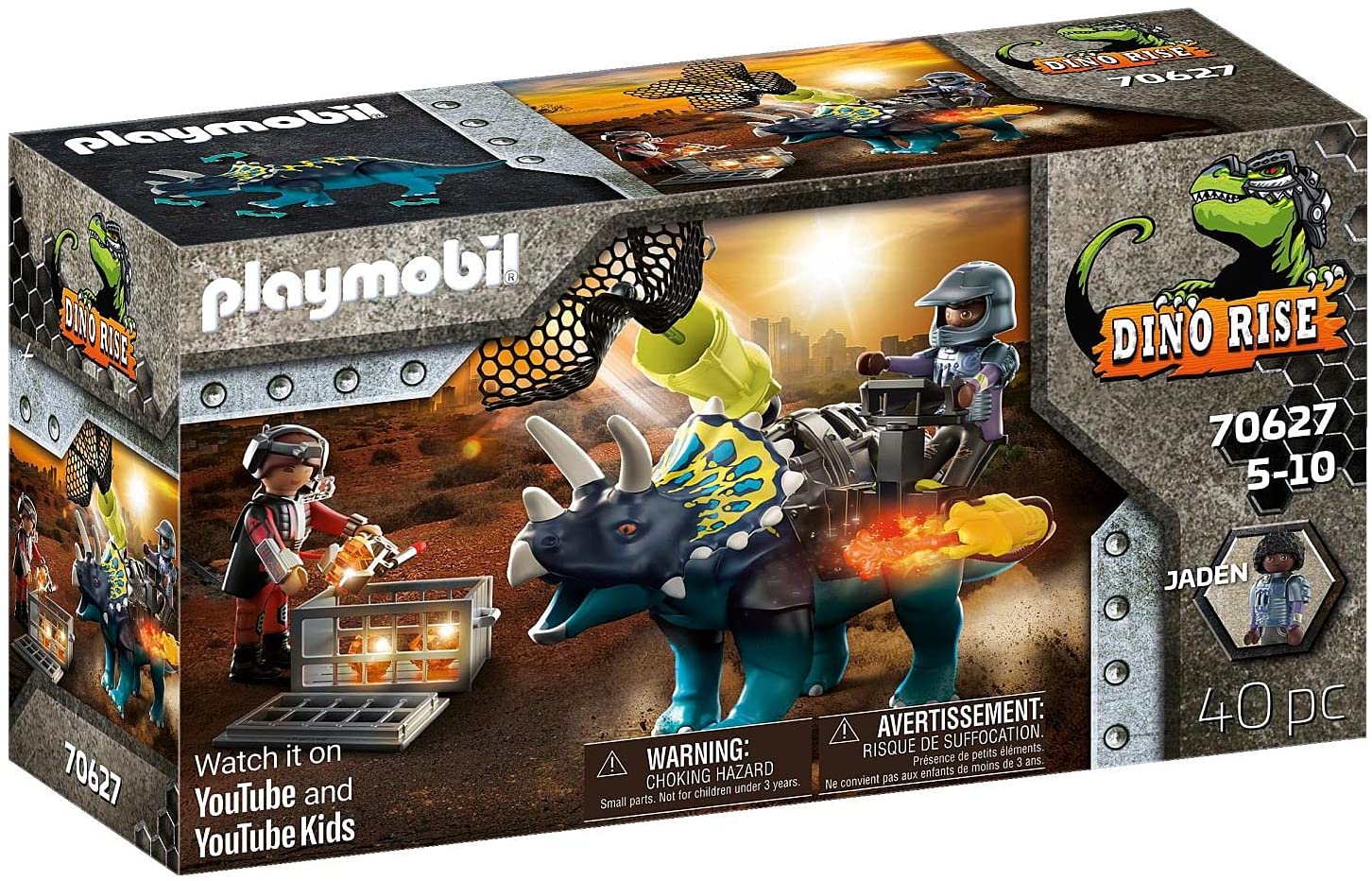 Playmobil triceratops: disturbios por las piedras