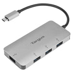 Adaptador Targus USB - c a 4xusb 3.0 plata