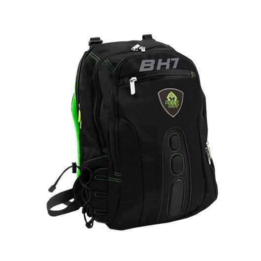 Mochila keep out bk7 gaming verde asas y respaldo acolchados · base antiarañazos
