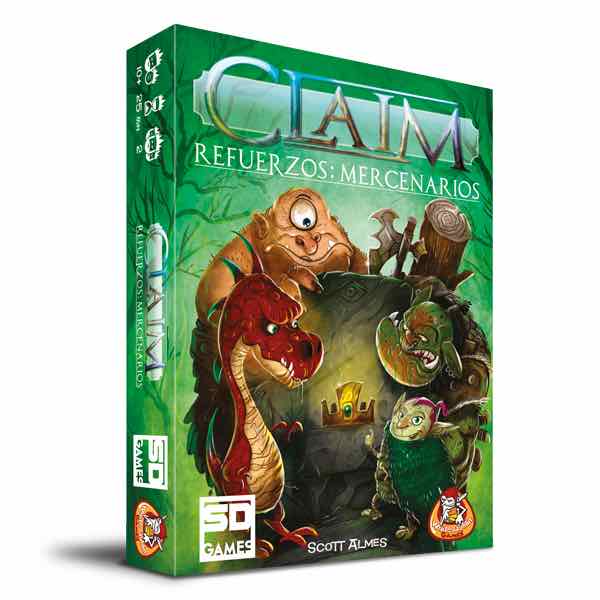 Juego de mesa claim refuerzos: mercenarios PEGI 10