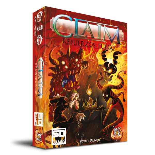 Juego de mesa claim refuerzos: fuego PEGI 10