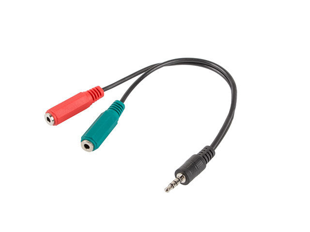 Adaptador lanberg minijack 3.5mm m 4pin