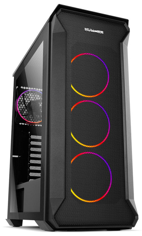 Caja NOX hummer quantum ATX 1 x USB 3.0 2 x USB 2.0 negro argb